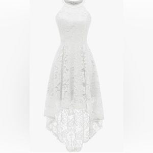 Wore once for my wedding shower! Beautiful and comfortable white dress.